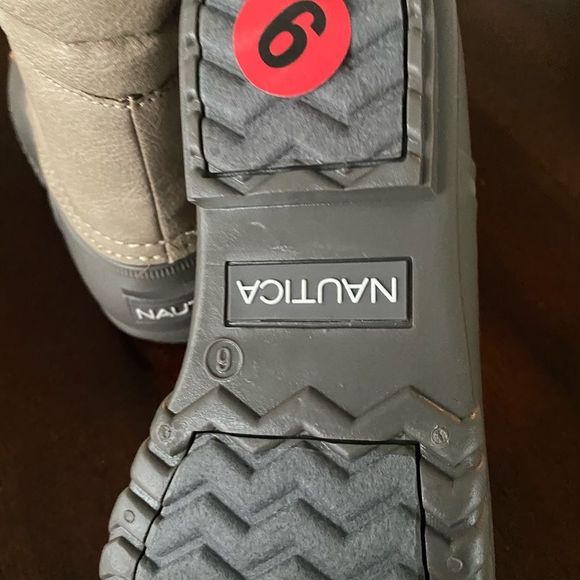 Nautica Sea Ripple Duck Boots Gray Taupe 10 - Picture 3 of 4